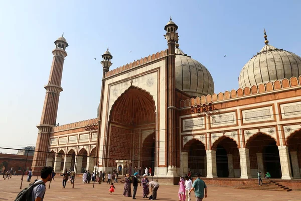 Мечеть Джума собору мечеть (Делі) — стокове фото