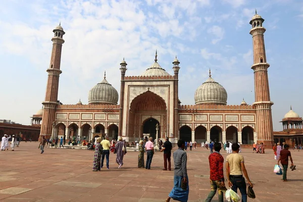 Katedral-moskén (Delhi) juma mosque — Stockfoto