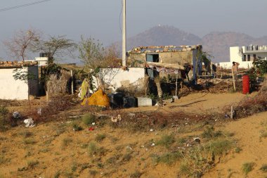 Şafakta kutsal şehir Pushkar 