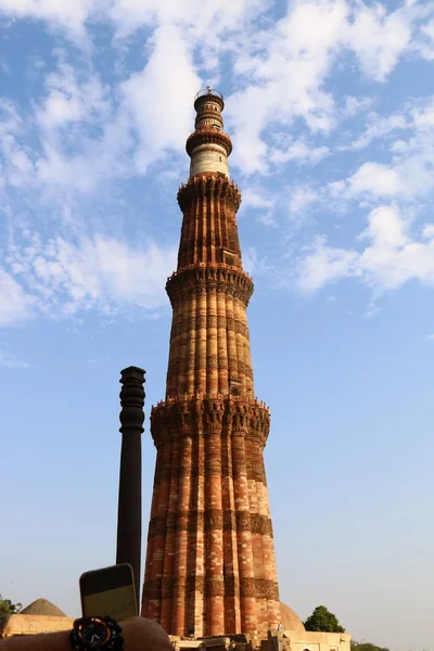 Die eiserne Säule in delhi — Stockfoto