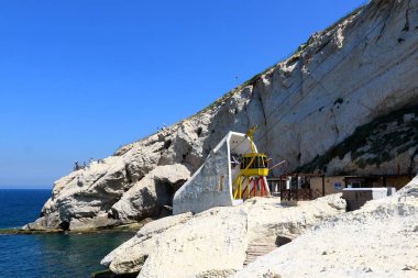 Teleferik ve mağarasını Rosh Haikra içinde 