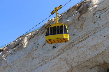 Teleferik ve mağarasını Rosh Haikra içinde 