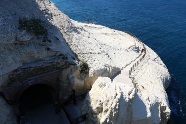 Teleferik ve mağarasını Rosh Haikra içinde 