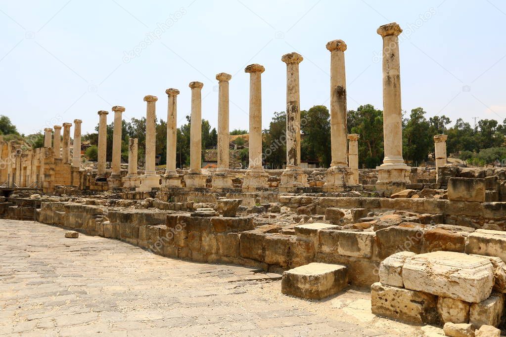 The ancient city of Beit She'an 