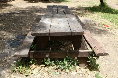 Tezgah parkta duruyor 