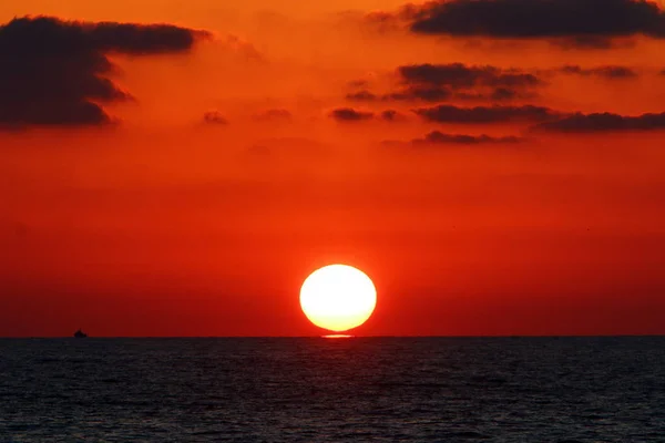 Noite junto ao mar — Fotografia de Stock