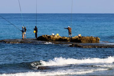 Balıkçılar sahilde 