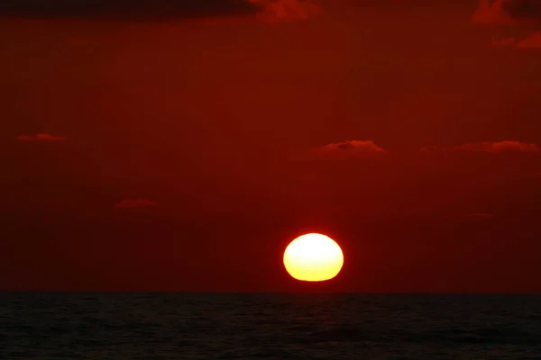 Noite junto ao mar — Fotografia de Stock