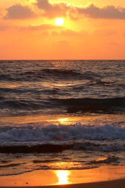 Deniz kenarında bir akşam 