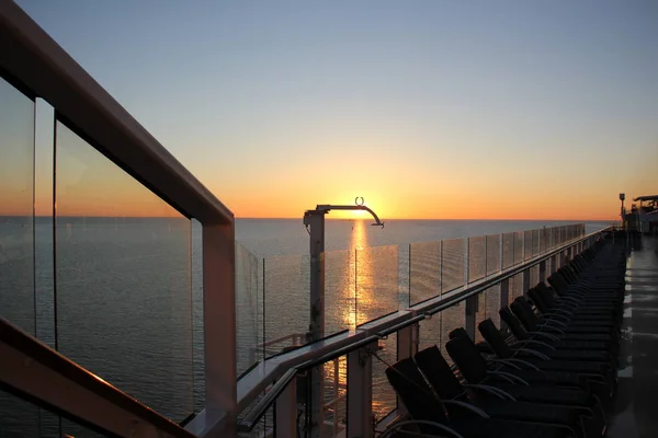 Zonsondergang op de Middellandse Zee — Stockfoto