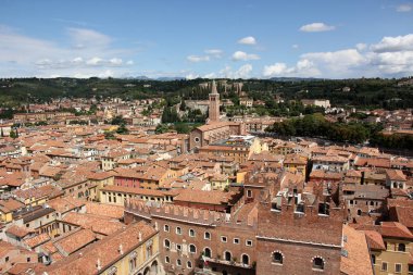 Verona şehri çatılar 