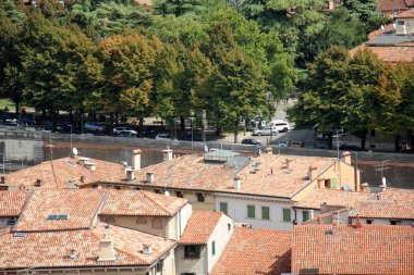 Verona şehri çatılar 