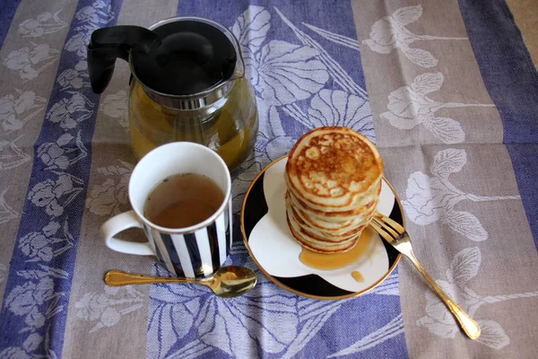 In een glas koffie — Stockfoto