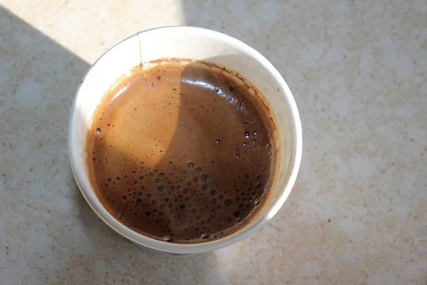 En un vaso de café — Foto de Stock