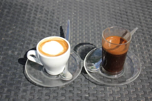 In un bicchiere di caffè — Foto Stock