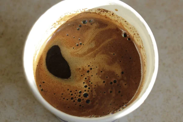 In einem Glas Kaffee — Stockfoto