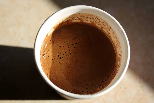 In einem Becher Kaffee — Stockfoto
