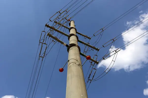 High electric pole — Stock Photo, Image