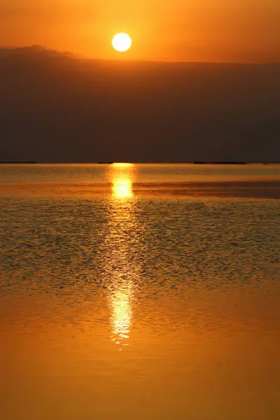 Amanecer en el Mar Muerto — Foto de Stock
