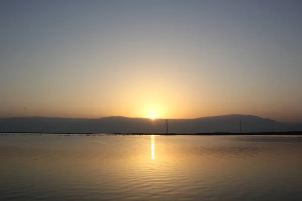 Amanecer en el Mar Muerto — Foto de Stock