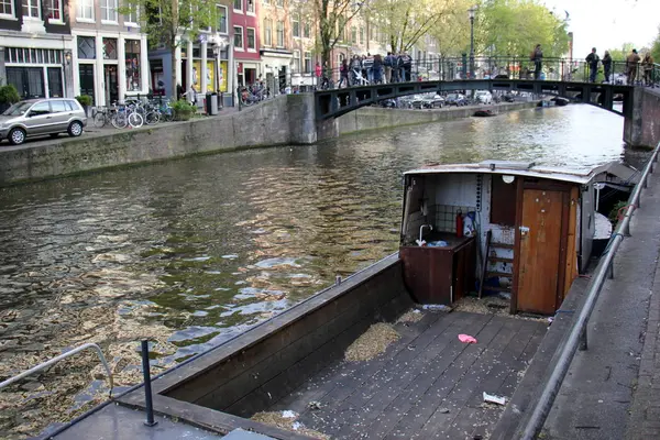 Amsterdam - the capital and largest city of the Netherlands — Stock Photo, Image