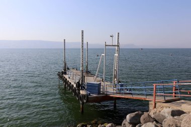 kibbutz Ein Gev İsrail Celile Denizi kıyısında yatak 