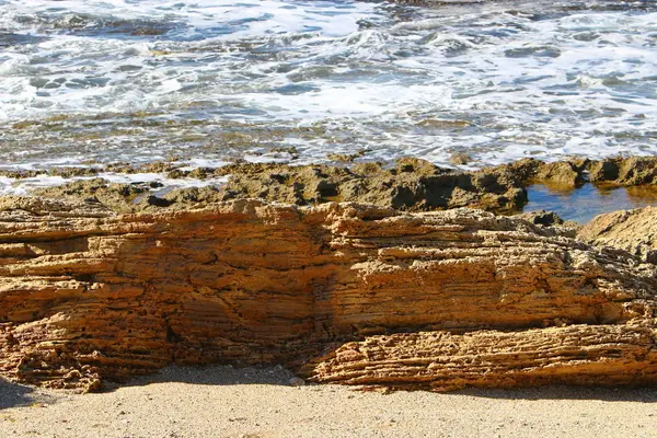 İsrail 'in kuzeyindeki Akdeniz kıyısında.