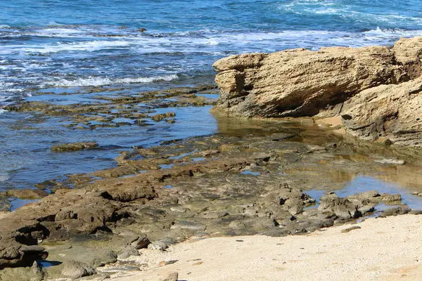 Coast Mediterranean Sea North Israel — Stock Photo, Image