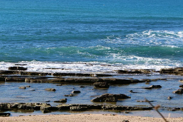 İsrail 'in kuzeyindeki Akdeniz kıyısında.