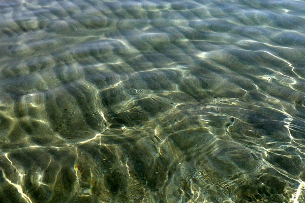 Kust Van Middellandse Zee Het Noorden Van Israël — Stockfoto