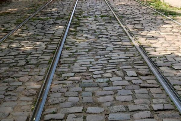 Bir Büyük Demiryolu Parça Bir Kompleks Bir Demiryolu Parça Rehber — Stok fotoğraf