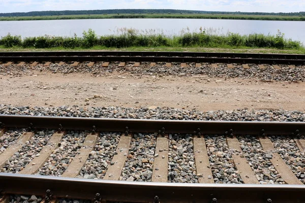 Большой Железнодорожный Путь Представляет Собой Комплекс Линейных Инженерных Сооружений Образующих — стоковое фото