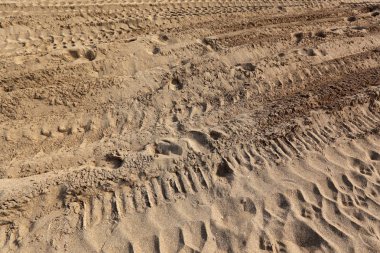 İsrail'in Kuzey Akdeniz kıyısında deniz kum izlemeler 