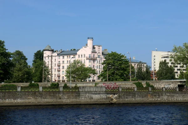 Miasta Rygi Stolicy Łotwy Największym Miastem Krajach Bałtyckich — Zdjęcie stockowe