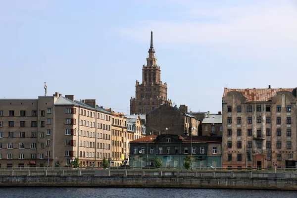 Şehir Riga Letonya Başkenti Büyük Şehri Baltık — Stok fotoğraf