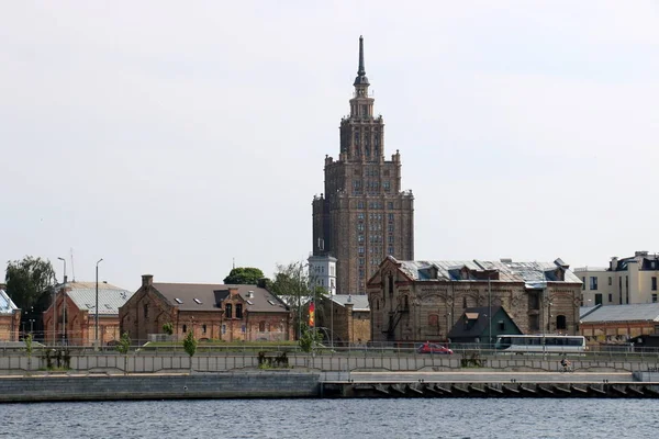 Şehir Riga Letonya Başkenti Büyük Şehri Baltık — Stok fotoğraf