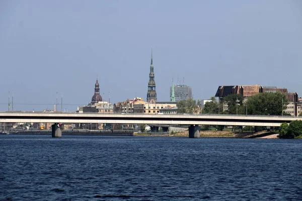 Cidade Riga Capital Letónia Maior Cidade Dos Bálticos — Fotografia de Stock