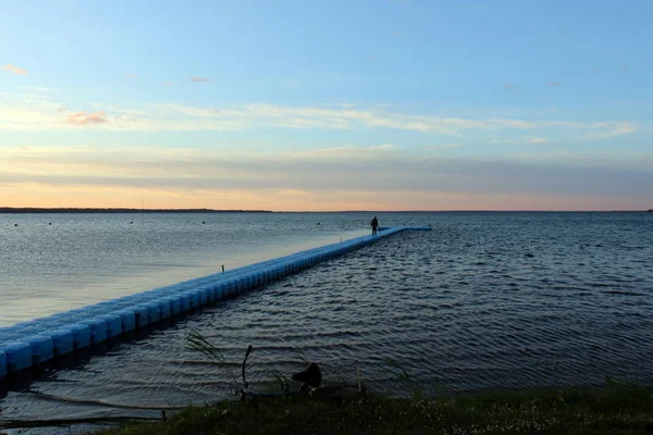 Poste Amarrage Est Endroit Spécialement Équipé Près Rivage Pour Amarrer — Photo