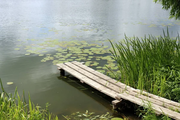 Yatak Tarafından Shore Bir Gemi Veya Tekne Bağlama Için Özel — Stok fotoğraf