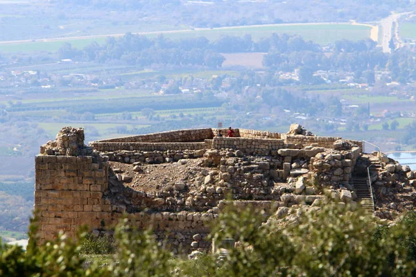 Nimrod Fortress Izraelu Jest Średniowieczna Twierdza Znajduje Się Północnej Części — Zdjęcie stockowe