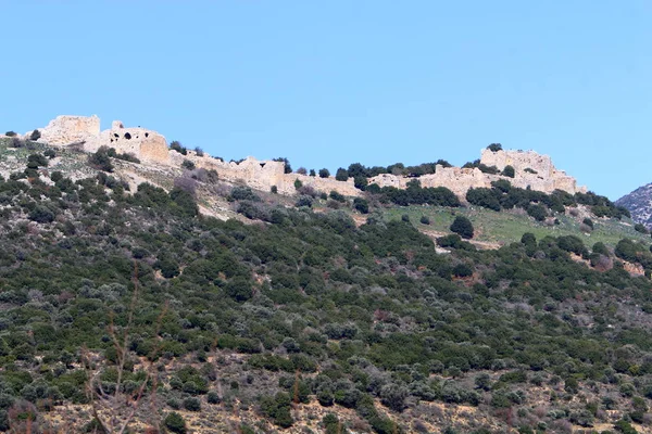 Nimrod Fästning Israel Medeltida Fästning Som Ligger Norra Delen Golanhöjderna — Stockfoto