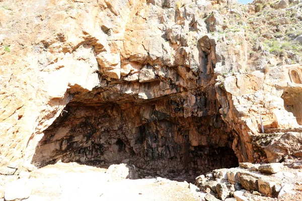 Baniyas Antica Città Israele Piedi Del Monte Hermon Vicino Alla — Foto Stock