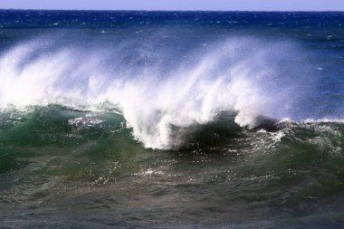 İsrail 'in kuzeyindeki Akdeniz kıyısında. 