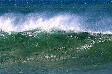 İsrail 'in kuzeyindeki Akdeniz kıyısında. 