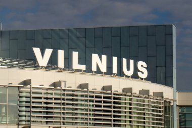 Litvanya'nın başkenti city Vilnius için yürüyüş 