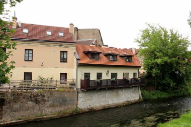 Litvanya'nın başkenti city Vilnius için yürüyüş 