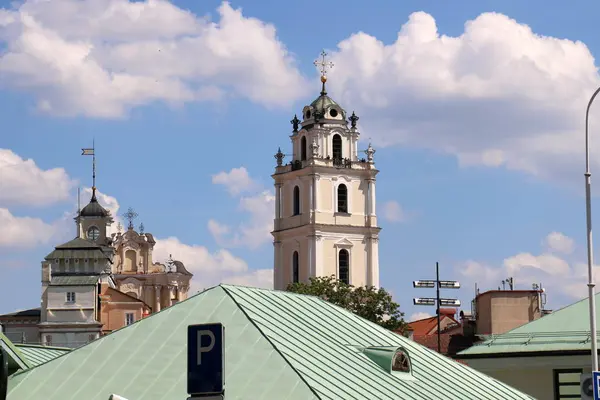 Hogy Általunk Kínált Vilnius Litvánia Fővárosa Sétálni — Stock Fotó