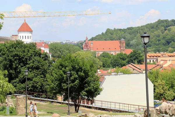 Pěšky Hlavním Městě Litvy Města Vilnius — Stock fotografie