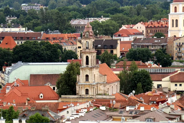 Litvanya Nın Başkenti City Vilnius Için Yürüyüş — Stok fotoğraf