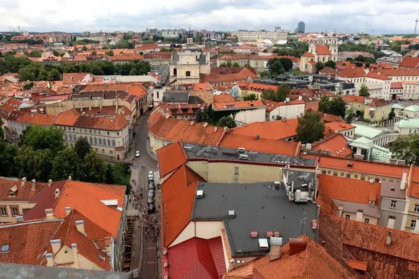 Pěšky Hlavním Městě Litvy Města Vilnius — Stock fotografie